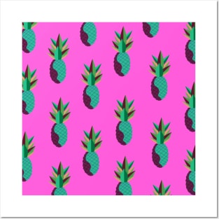 Pineapple pattern Posters and Art